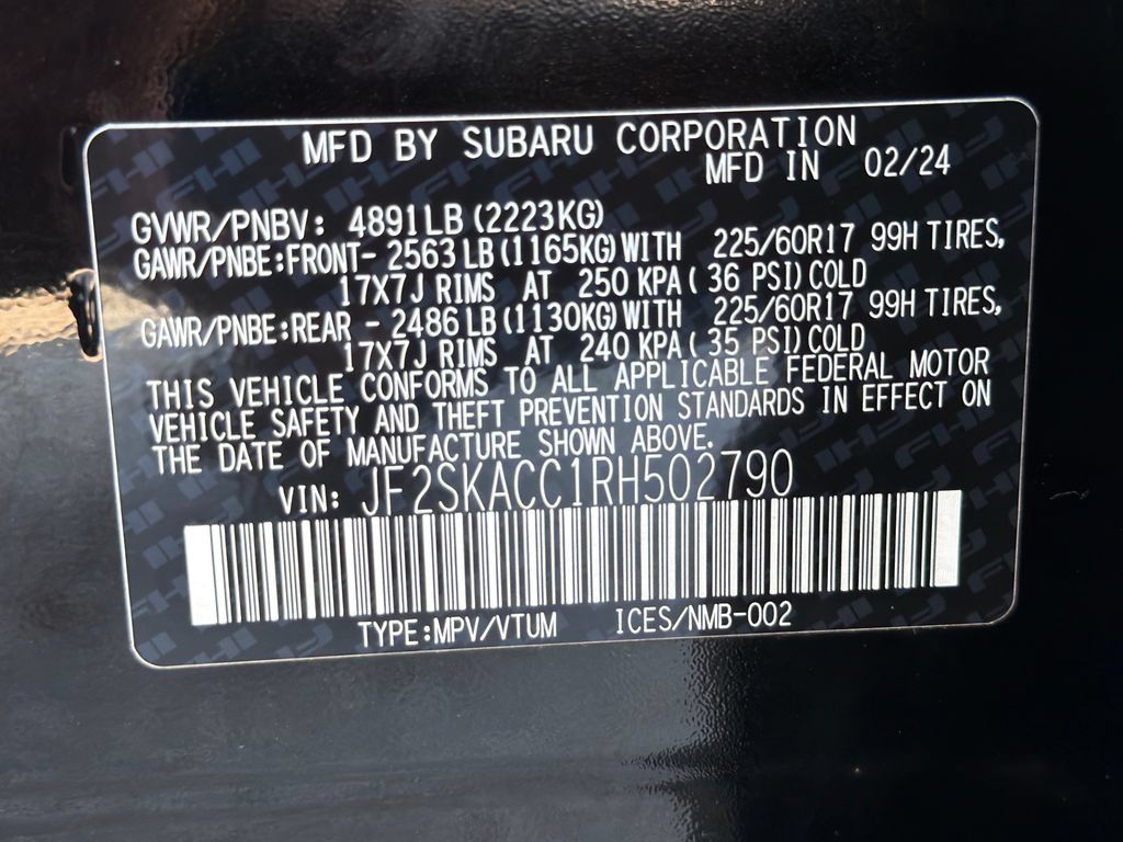 Certified 2024 Subaru Forester Premium AWD/4WD image 53