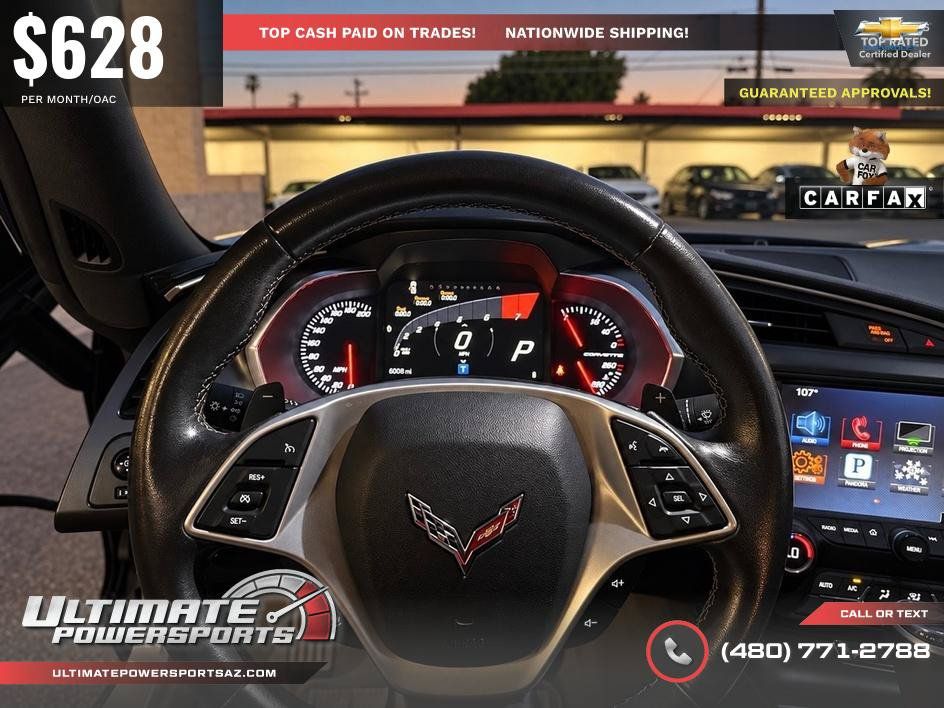 Used 2016 Chevrolet Corvette Stingray Coupe w/ Carbon Flash Badge Package RWD image 25