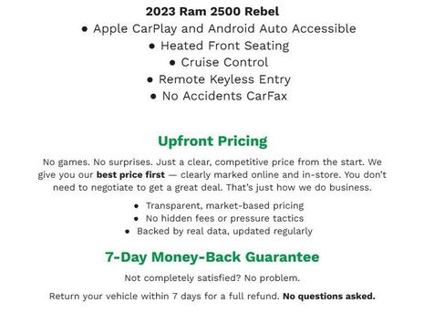 Used 2023 RAM 2500 Rebel w/ Level 1 Equipment Group AWD/4WD image 2