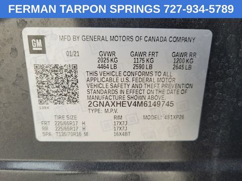 Certified 2021 Chevrolet Equinox LS w/ LS Convenience Package image 24