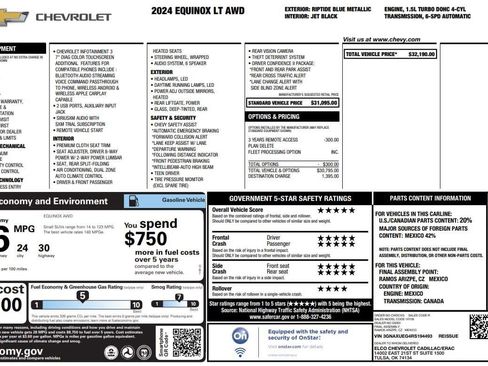 Used 2024 Chevrolet Equinox LT image 28