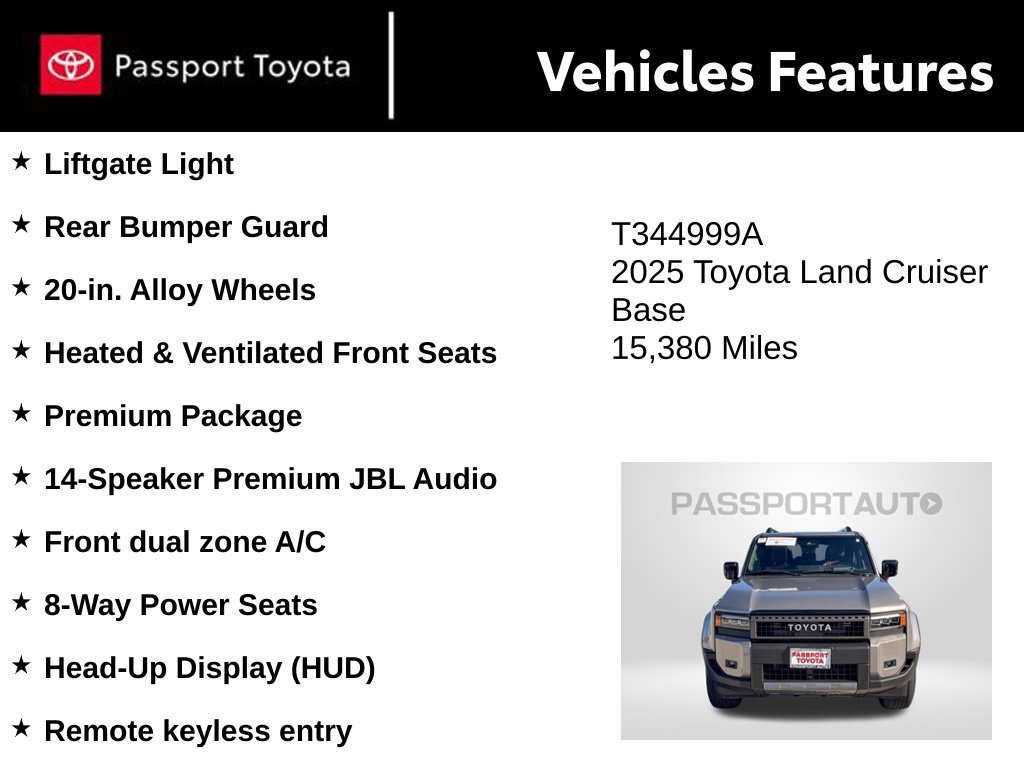 Used 2025 Toyota Land Cruiser w/ Premium Package AWD/4WD image 11