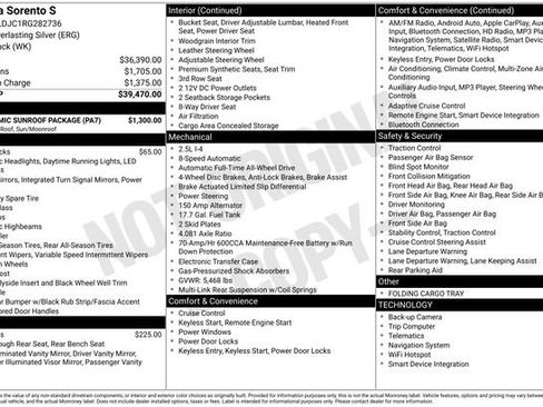 Certified 2024 Kia Sorento S w/ Panoramic Sunroof Package image 23