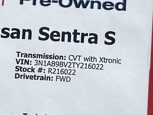 Certified 2026 Nissan Sentra S w/ Floor Mat Package FWD image 35