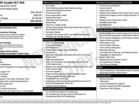 Used 2023 GMC Acadia SLT w/ Trailering Package AWD/4WD image 16