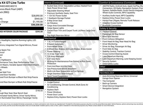 Used 2025 Kia K4 GT-Line Turbo FWD image 37