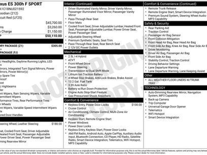 Used 2022 Lexus ES 300h F Sport w/ Accessory Package