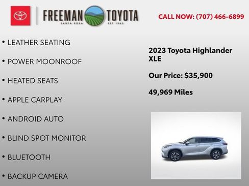 Used 2023 Toyota Highlander XLE FWD image 5