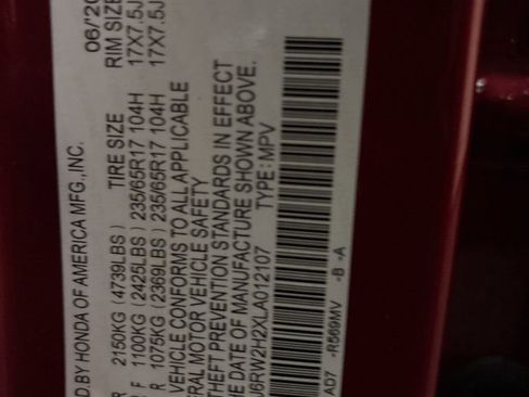 Used 2020 Honda CR-V LX image 11