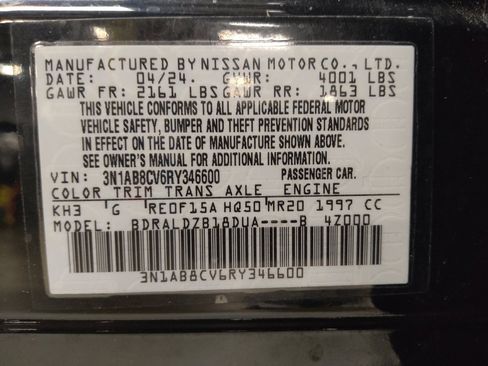 Used 2024 Nissan Sentra SV FWD image 33