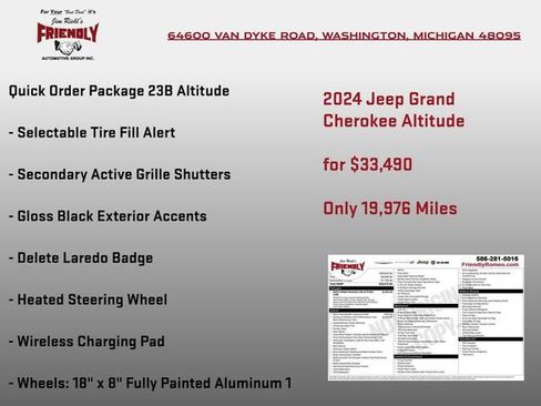 Used 2024 Jeep Grand Cherokee Altitude AWD/4WD image 4