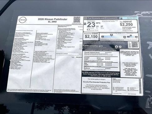 New 2026 Nissan Pathfinder SL w/ SL Premium Package FWD image 13