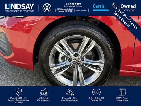 Certified 2024 Volkswagen Jetta SE w/ Panoramic Sunroof Package image 9