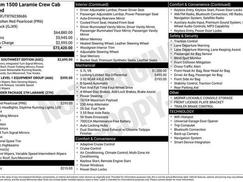New 2026 RAM 1500 Laramie w/ Laramie Southwest Edition AWD/4WD image 32