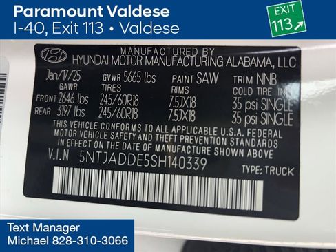 Certified 2025 Hyundai Santa Cruz SE image 30