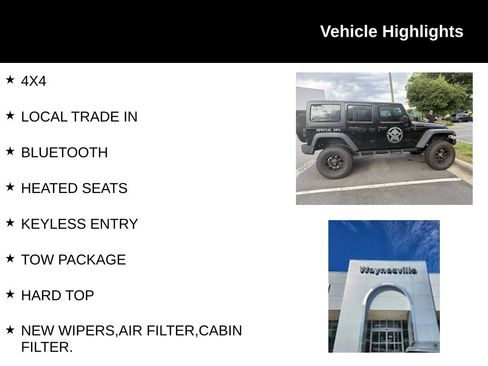 Used 2016 Jeep Wrangler Unlimited Rubicon w/ Connectivity Group AWD/4WD image 2