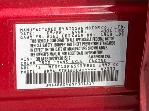 Used 2022 Nissan Sentra SR w/ Electronics Package image 33