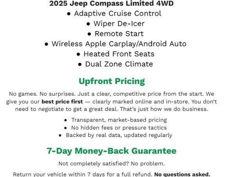 Used 2025 Jeep Compass Limited AWD/4WD image 2
