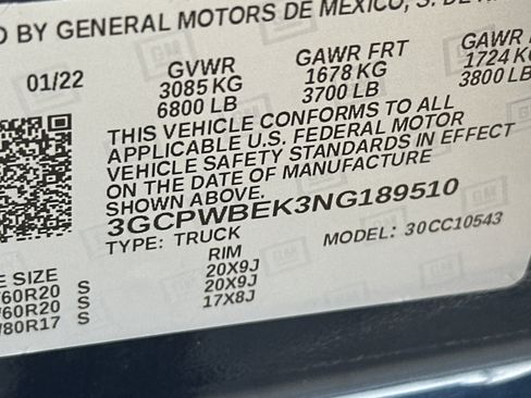 Used 2022 Chevrolet Silverado 1500 Custom w/ Safety Confidence Package RWD image 31