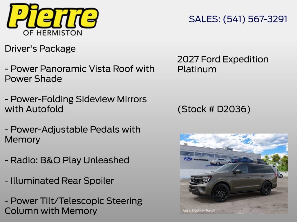 New 2027 Ford Expedition Platinum w/ Stealth Performance Package AWD/4WD image 12