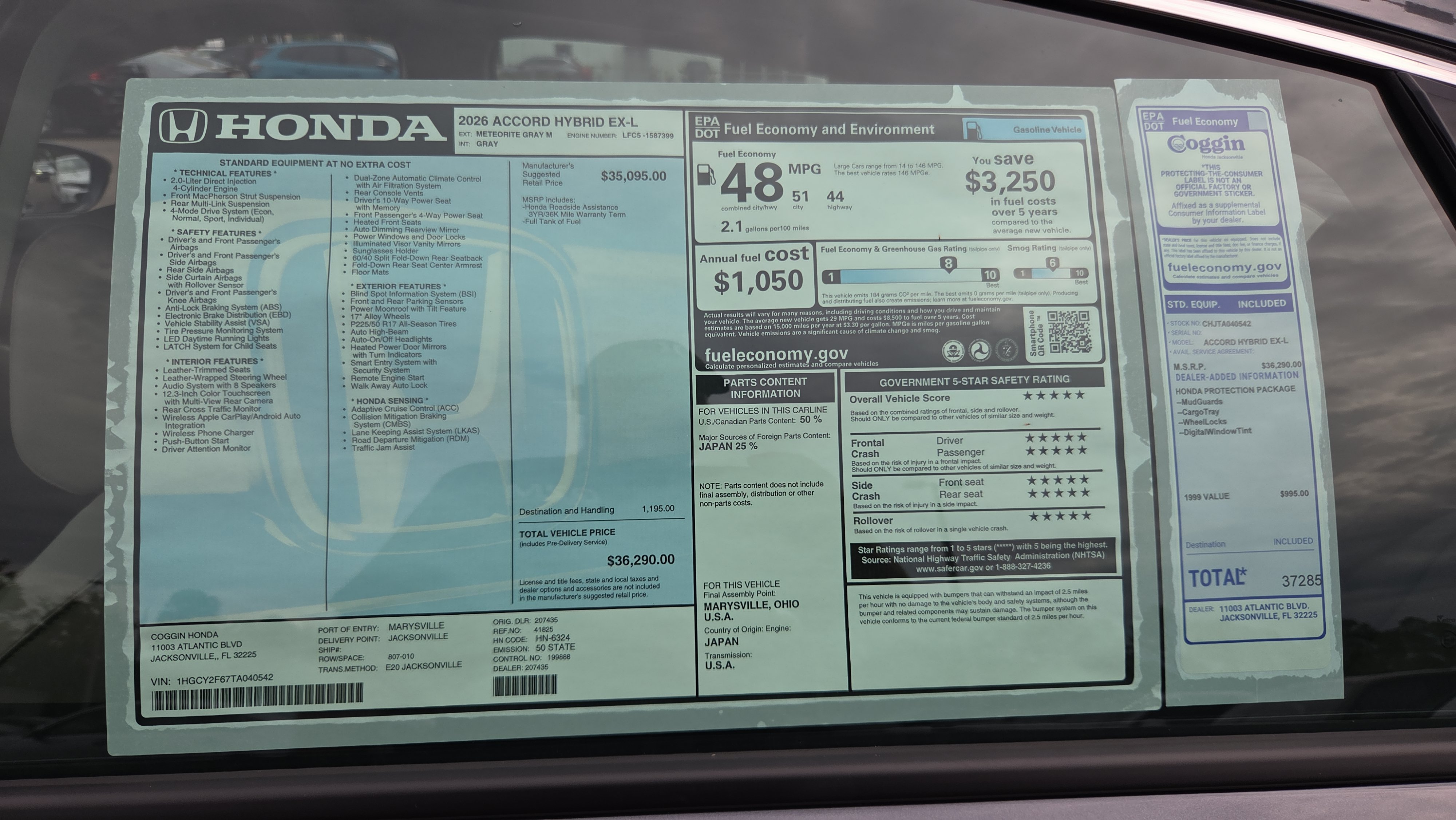 New 2026 Honda Accord LX image 10