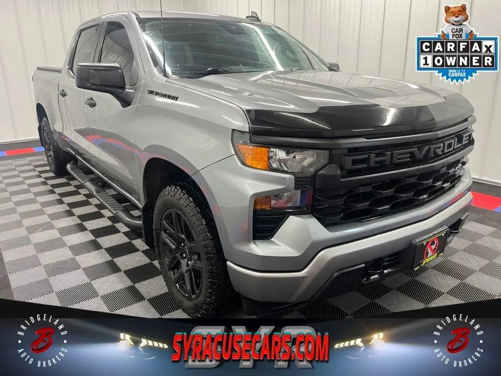 Used 2023 Chevrolet Silverado 1500 Custom w/ LPO, Dark Essentials Package AWD/4WD image 1
