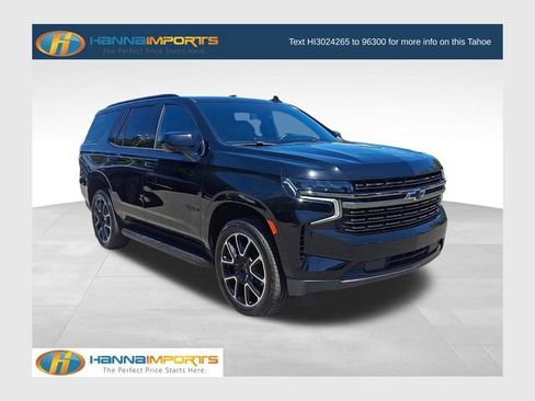 Used 2021 Chevrolet Tahoe RST w/ Rear Media and Nav Package RWD image 1