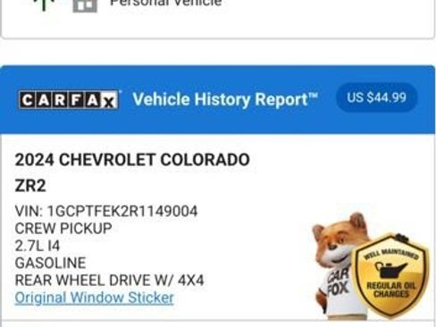 Used 2024 Chevrolet Colorado ZR2 w/ ZR2 Convenience Package III image 4