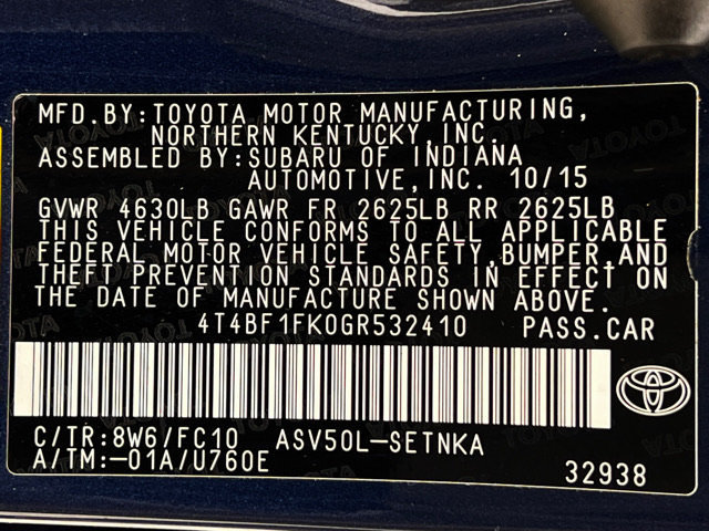 Used 2016 Toyota Camry LE FWD image 22