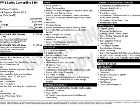 Used 2021 BMW 840i xDrive Convertible image 41