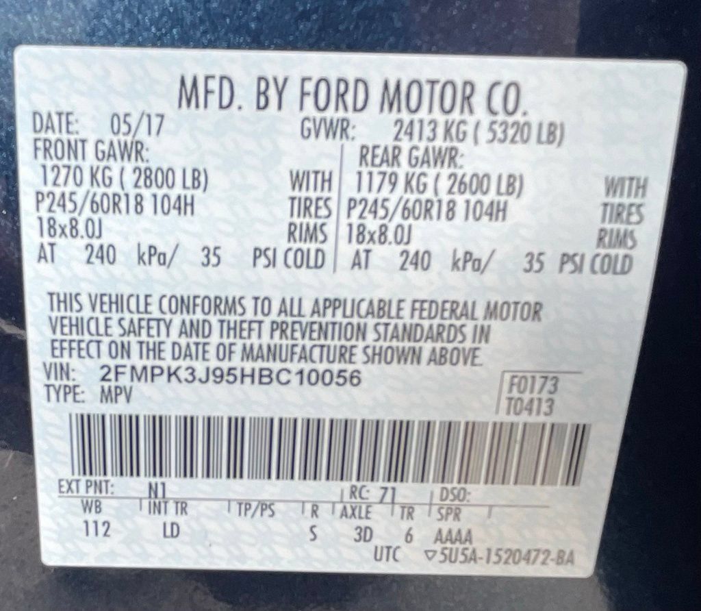 Used 2017 Ford Edge SEL w/ Equipment Group 201A FWD image 36