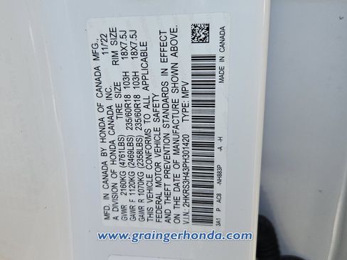 Certified 2023 Honda CR-V EX image 14