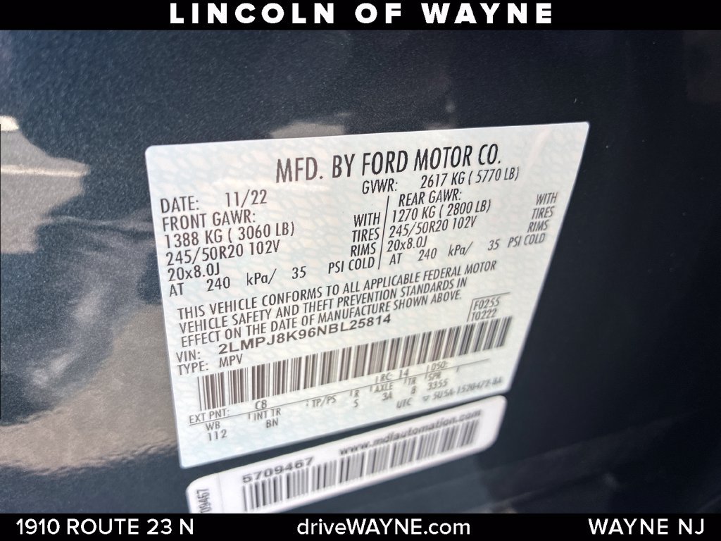 Certified 2022 Lincoln Nautilus Reserve AWD/4WD image 31