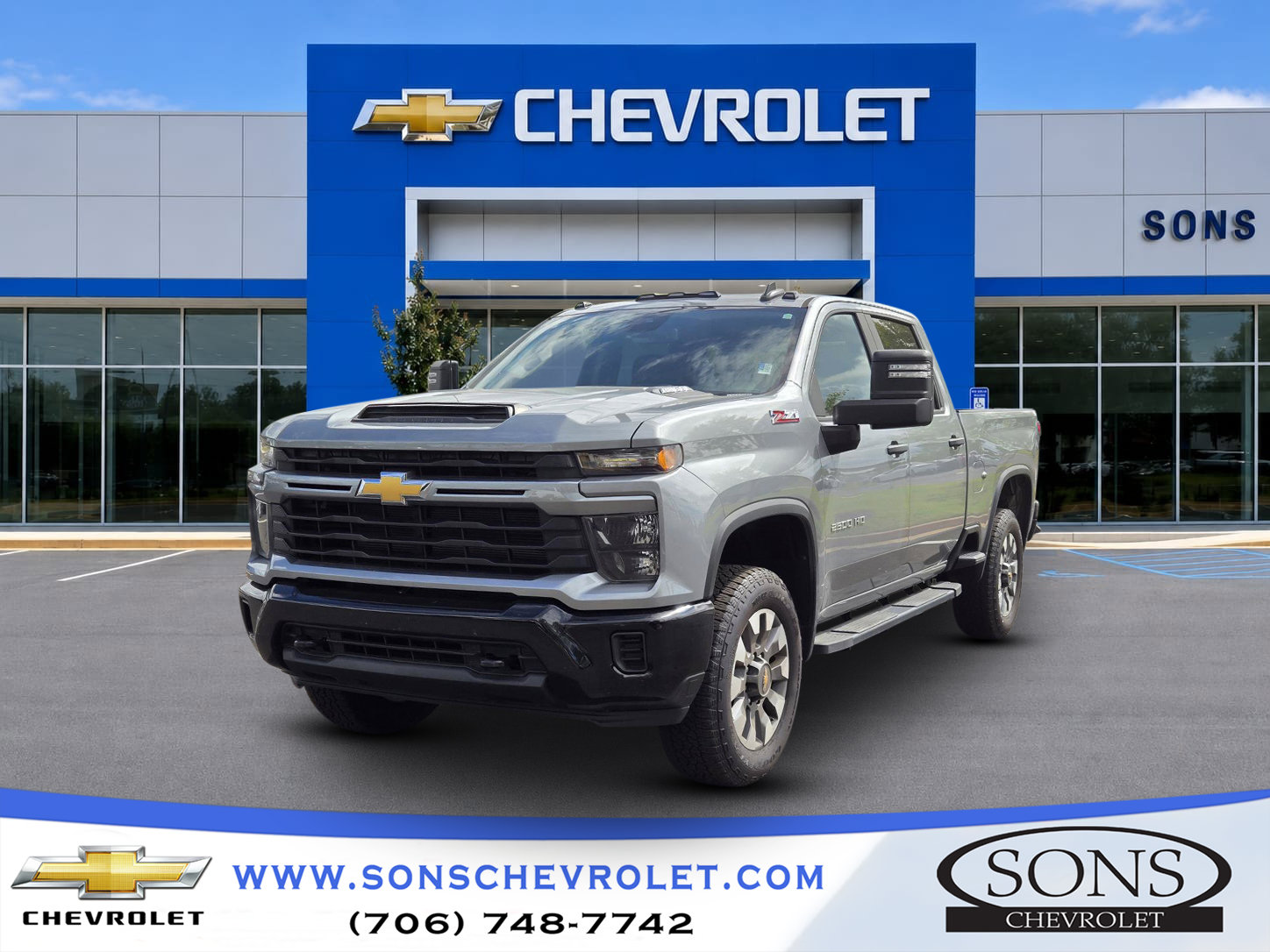 Used 2024 Chevrolet Silverado 2500 Custom w/ Custom Value Package AWD/4WD image 1