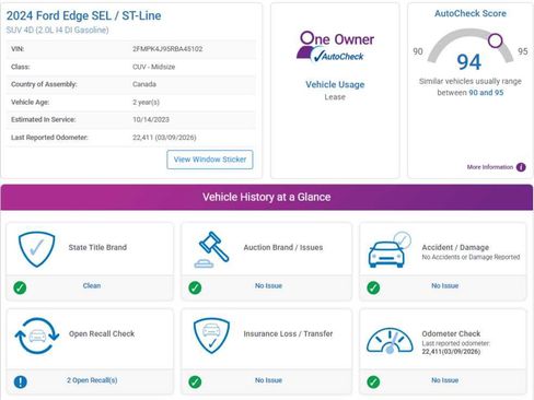 Used 2024 Ford Edge SEL w/ Convenience Package AWD/4WD image 4