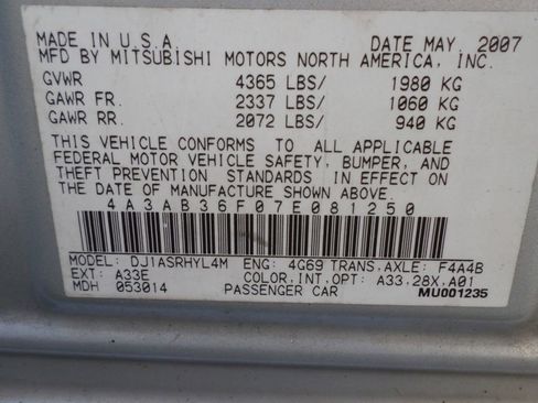Used 2007 Mitsubishi Galant ES FWD image 16