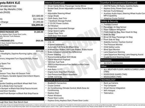 Used 2024 Toyota RAV4 XLE w/ Convenience Package image 4