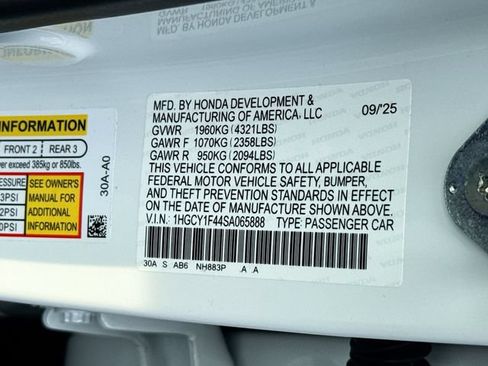 Certified 2025 Honda Accord SE image 36