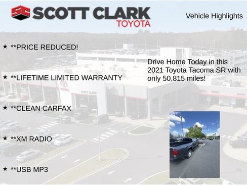 Used 2021 Toyota Tacoma SR AWD/4WD image 11