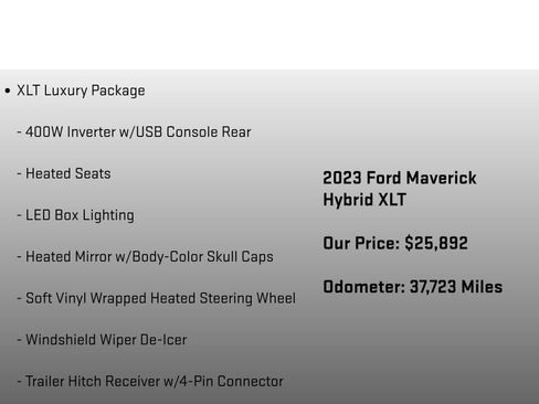 Used 2023 Ford Maverick XLT w/ XLT Luxury Package image 6