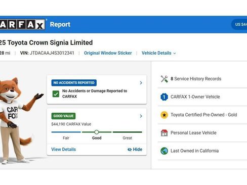 Used 2025 Toyota Crown Signia AWD/4WD image 3