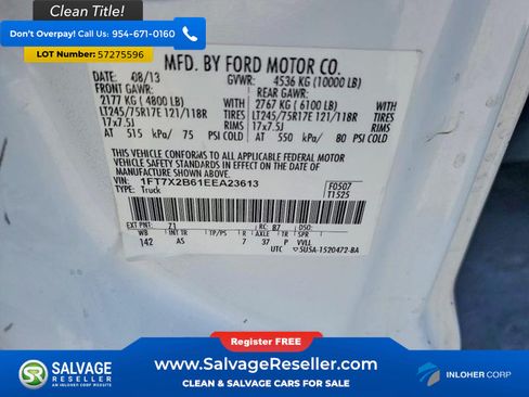 Used 2014 Ford F250 XL w/ Camper Package AWD/4WD image 16