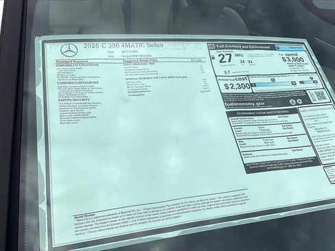 New 2026 Mercedes-Benz C 300 4MATIC Sedan image 12