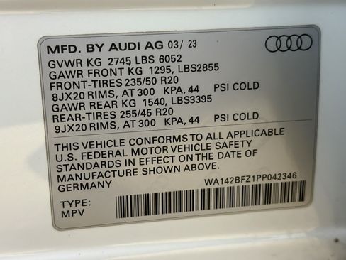 Certified 2023 Audi Q4 e-tron Prestige w/ Black Optic Package AWD/4WD image 28