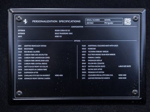 Used 2021 Ferrari F8 Tributo - PASSENGER DISPLAY - FRONT LI image 14