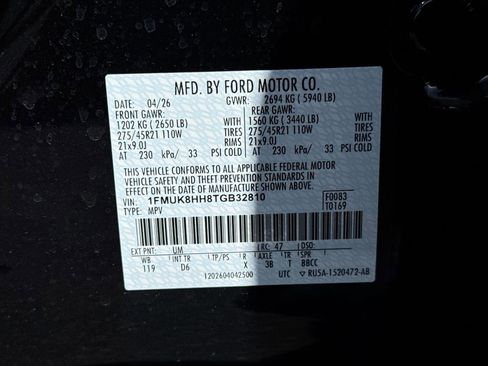 New 2026 Ford Explorer Platinum AWD/4WD image 30