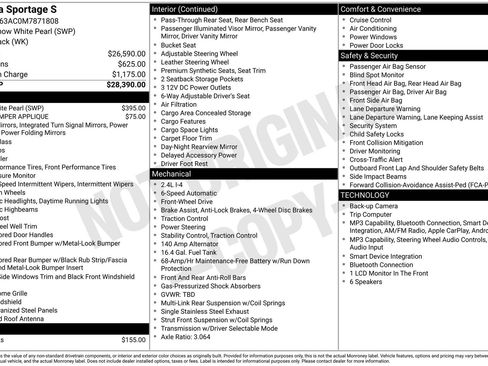 Certified 2021 Kia Sportage S FWD image 26