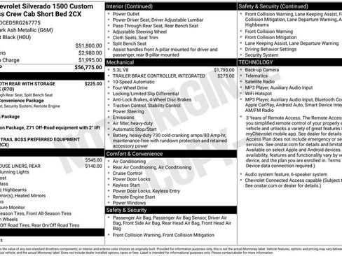 Used 2024 Chevrolet Silverado 1500 Custom Trail Boss AWD/4WD image 14