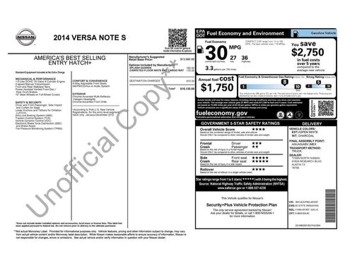 Used 2014 Nissan Versa Note S FWD image 2