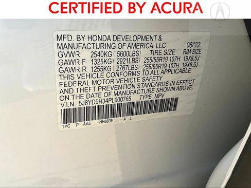 Certified 2023 Acura MDX FWD image 42